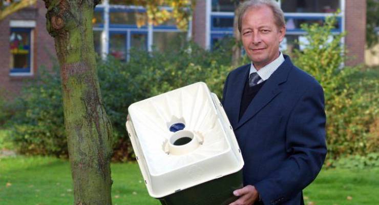 Pieter Hoff mit seiner Waterboxx