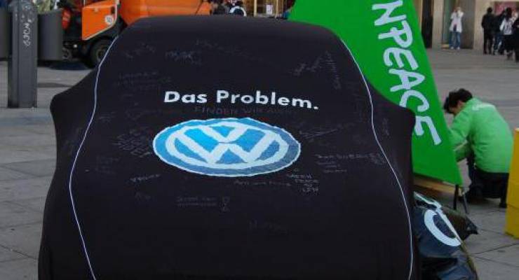 Greenpeace-Aktion gegen VW