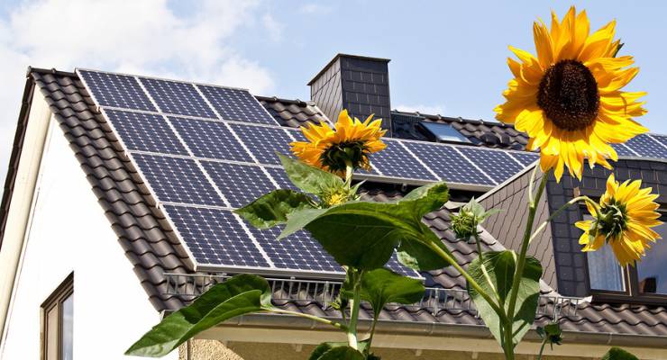 Solaranlage auf Eigenheim