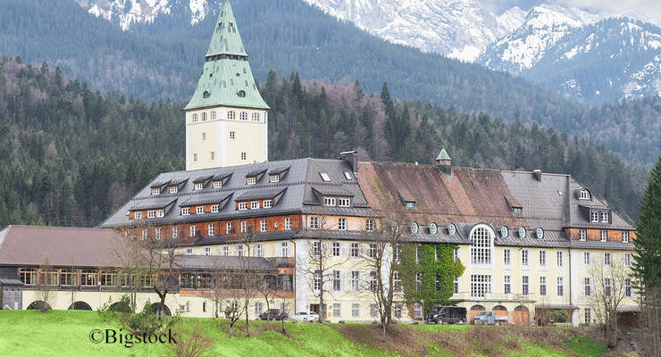 In diesem malerischen Schloss in den bayerischen Alpen tagen seit gestern die sieben führenden westlichen Industrienationen.