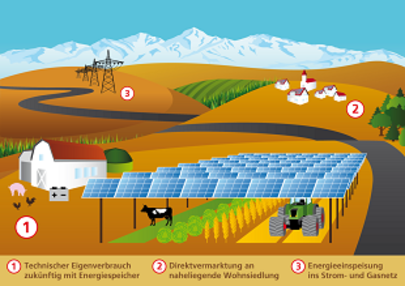 Die Agrophotovoltaik möchte vormachen wie Solarstromerzeugung und Nahrungsmittelproduktion Hand in Hand gehen können.